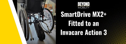 SmartDrive MX2+ on an Invacare Action 3 - Beyond Mobility.