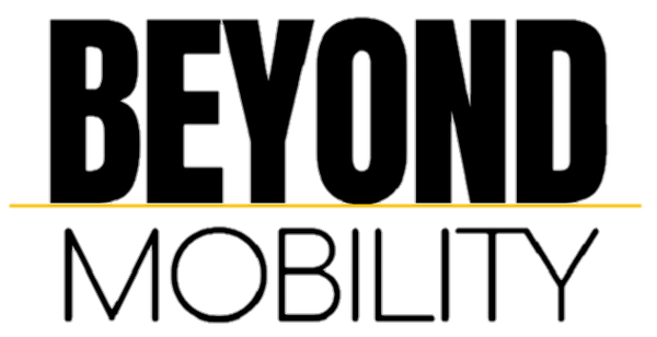 Beyond Mobility Logo - Black on White background