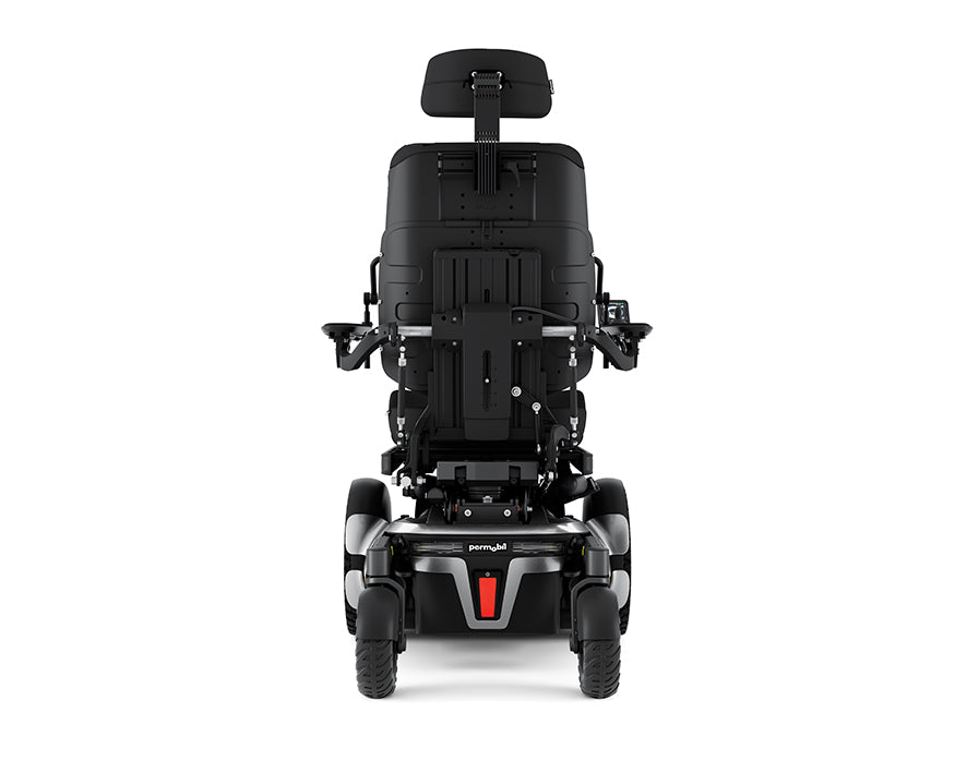 Permobil F5 Corpus VS from the back. 