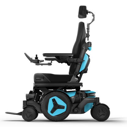 Permobil M4 Nexa in Light Blue from Beyond Mobility