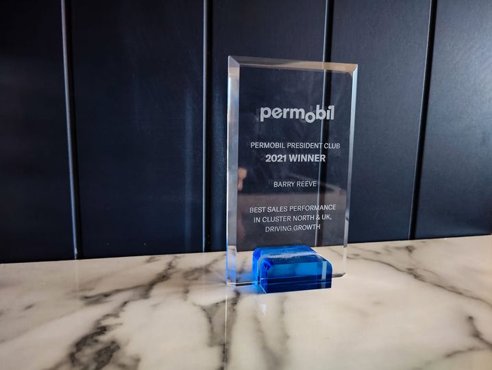 Barry Reeve  - Permobil Presidents club winner 2021